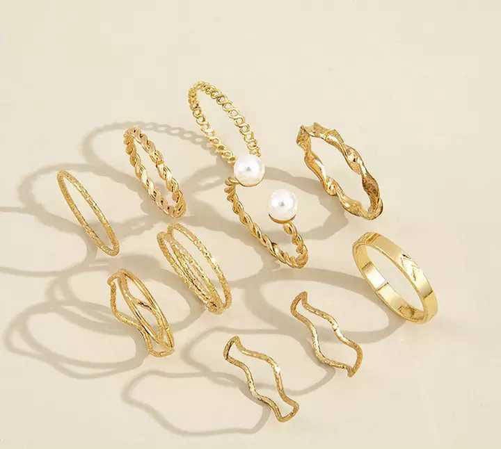 10 Pcs Rings Set