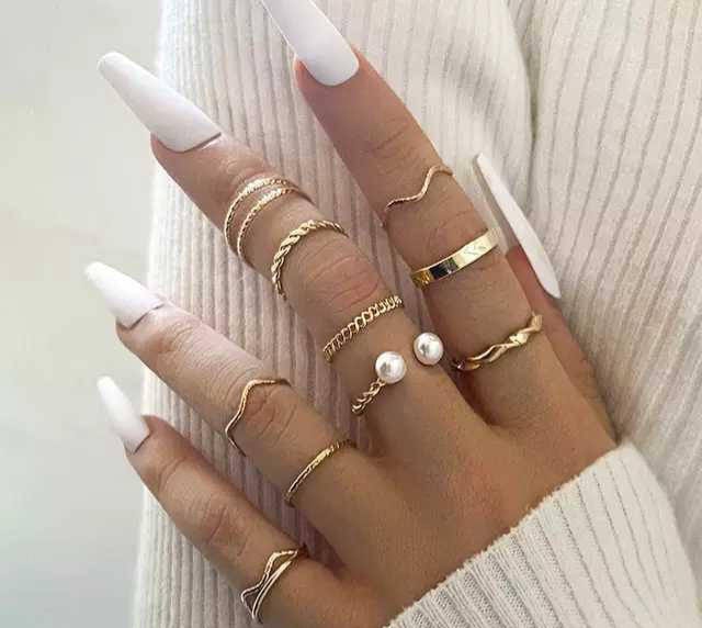 10 Pcs Rings Set