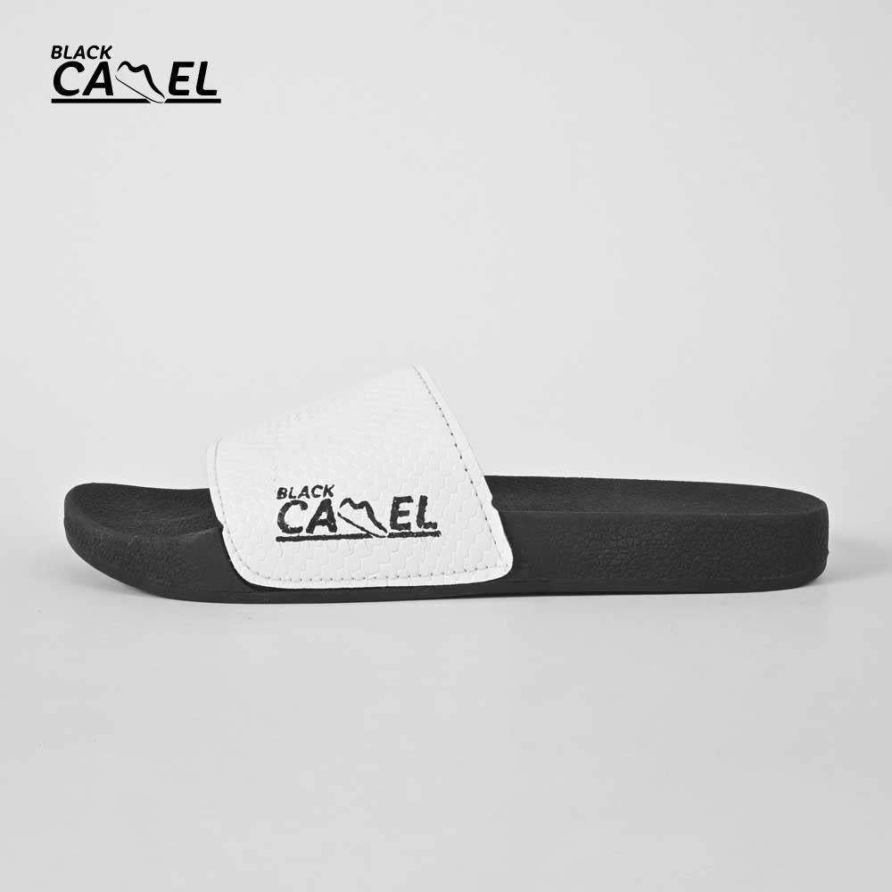 Black Camel Cobra Texture Slide White