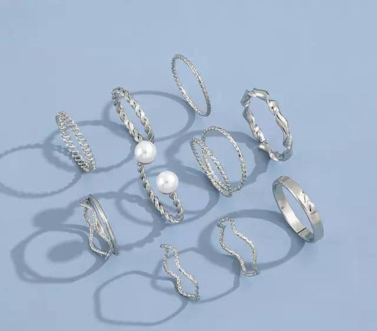 10 Pcs Rings Set